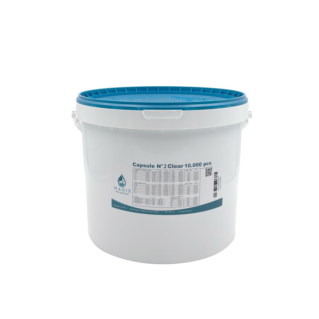 Gelulen transparant N°2 10 000