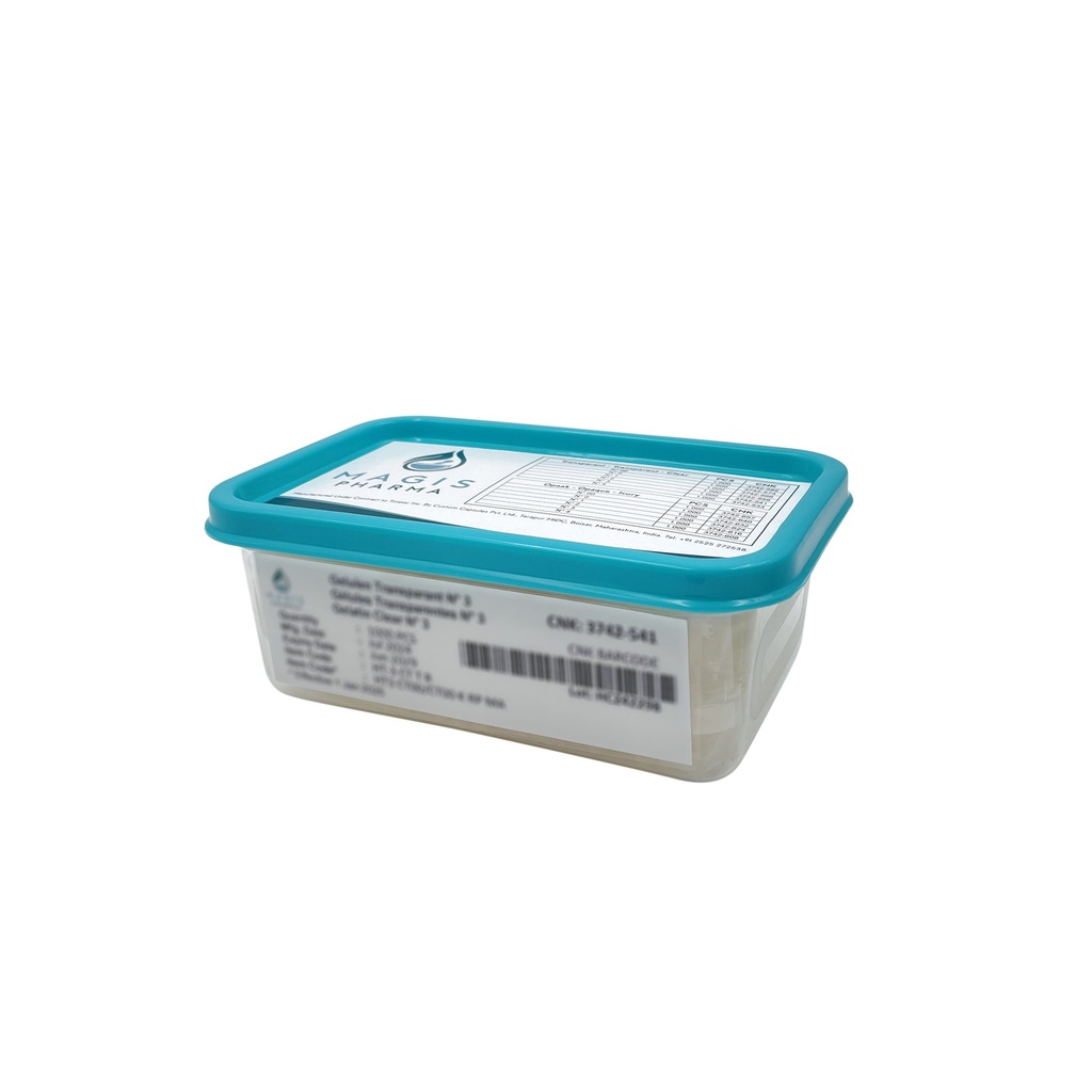 Capsules Vegetarian/HPMC N°0 2000 