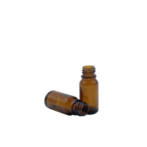 [4610820] Botella de vidrio all-round  marrón 10mL din18 por 195