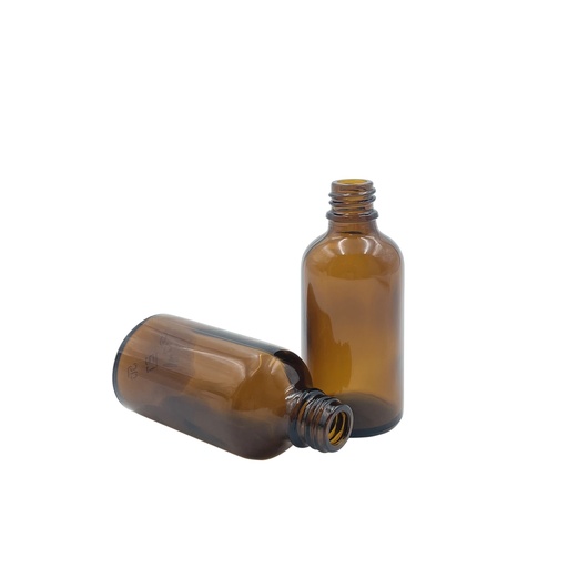 [4635512] Fles glas all-round bruin 50mL din18 per 120