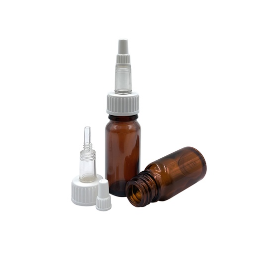 [4753034] Frasco de colirio de vidrio zentrop transparente irradiado 10mL por 10