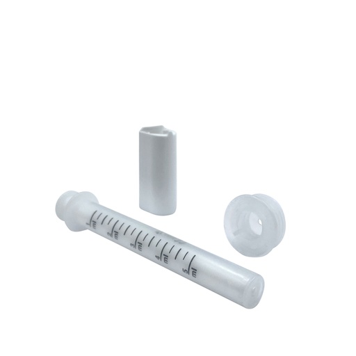 [4761631] Dosing syringe 5mL + insert for PET din28 per 5